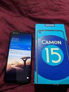 Tecno camon 15 with box