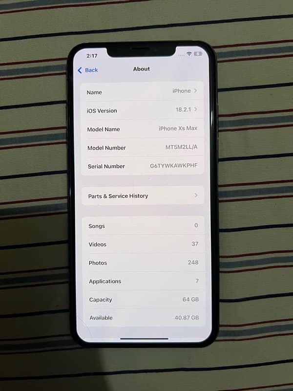 iPhone XS Max 64gb Jv Non Pta 0