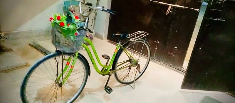 Bicycle green colour 0