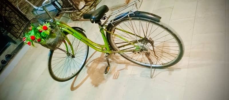 Bicycle green colour 1