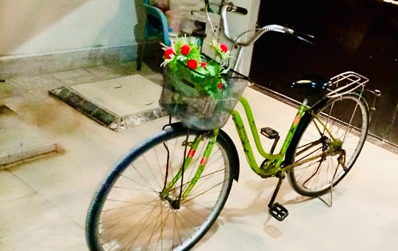 Bicycle green colour 2