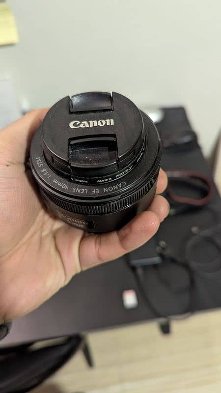 50 mm Cannon lens f 1.8 1