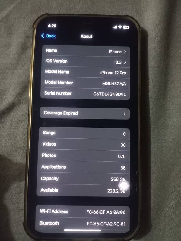 Iphone 12 Pro 256 dual Sim physical 6