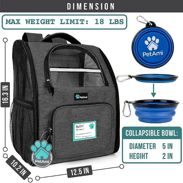 PetAmi Branded Dog And Cat carry Bag 9