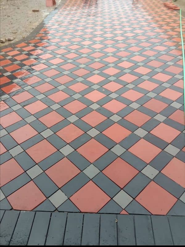 interlock pavers , Tuff tiles, clad stone , American style garass jali 9