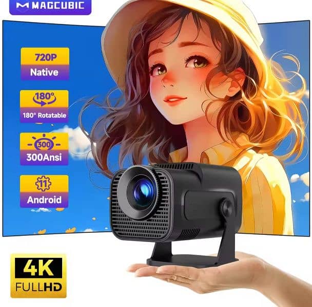 50% Sale on all android multimedia 4k full HD original new projector 4