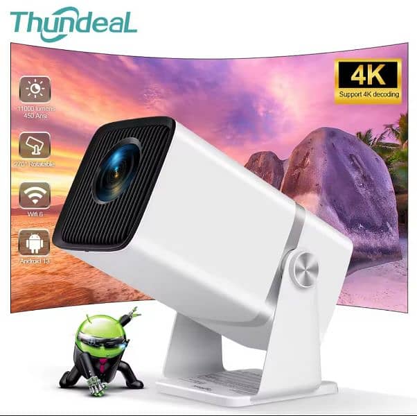 50% Sale on all android multimedia 4k full HD original new projector 10