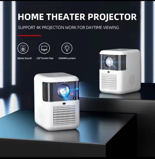 50% Sale on all android multimedia 4k full HD original new projector 16