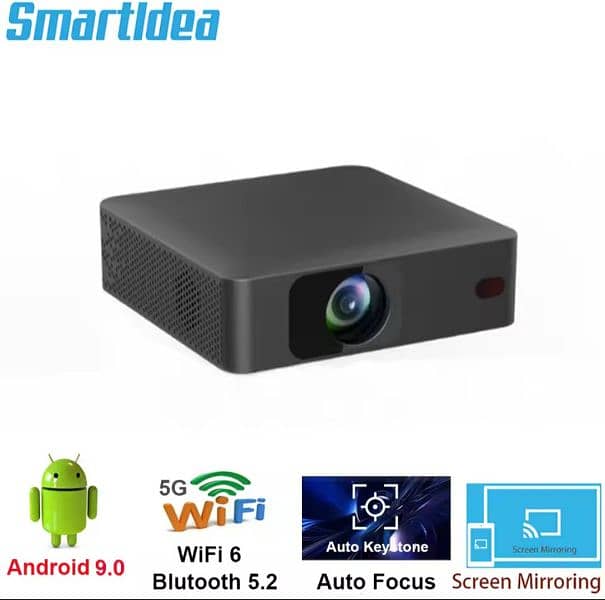 50% Sale on all android multimedia 4k full HD original new projector 19