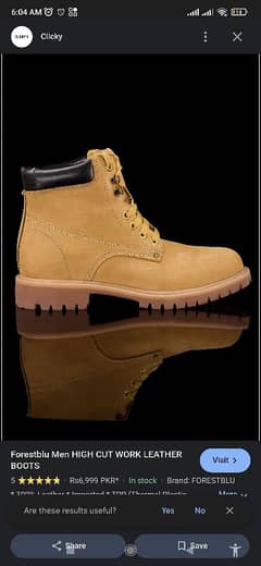 Men High Cut ( leather boots )