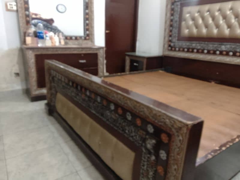 bed with side table and dressing table for sale 3