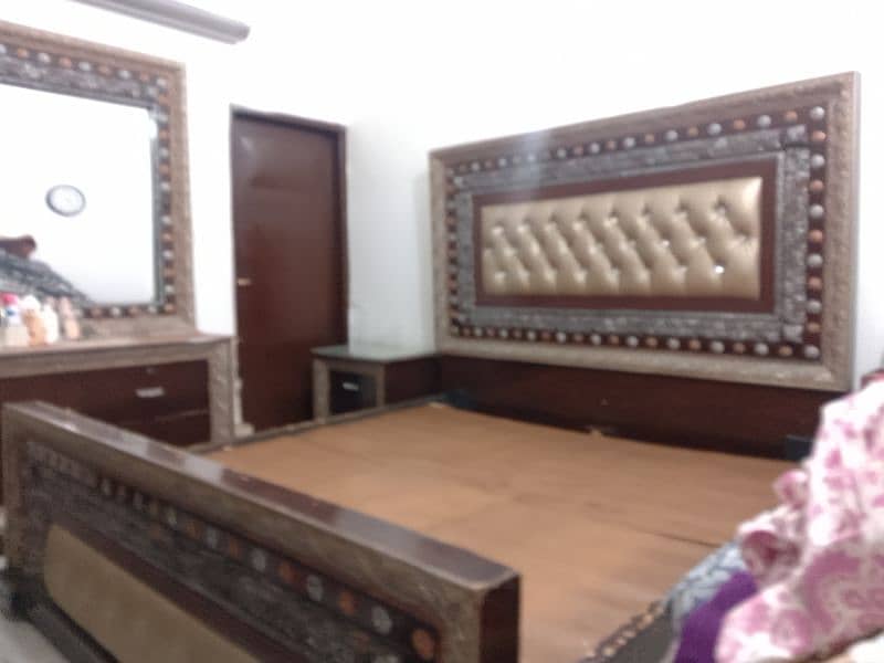 bed with side table and dressing table for sale 4