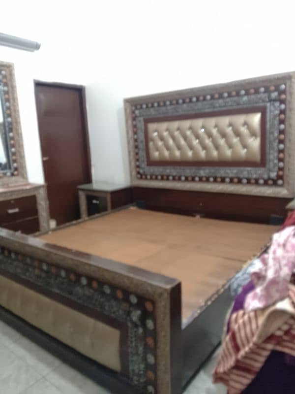 bed with side table and dressing table for sale 7