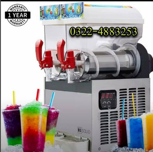 Slush Machine Used New / Tawa Pan Ice cream Rolling Machine Pizza Oven 6