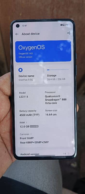 ONEPLUS "9"  12+12GB   "256"GB  DUAL SIM 2