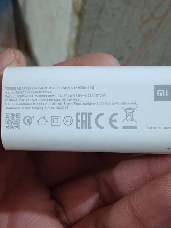 imported fast changer type c or Mi charger 33W Read Add Add parh la 11