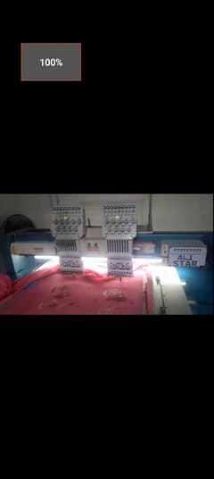 2 hd embroidery machine new condition 330 by 680