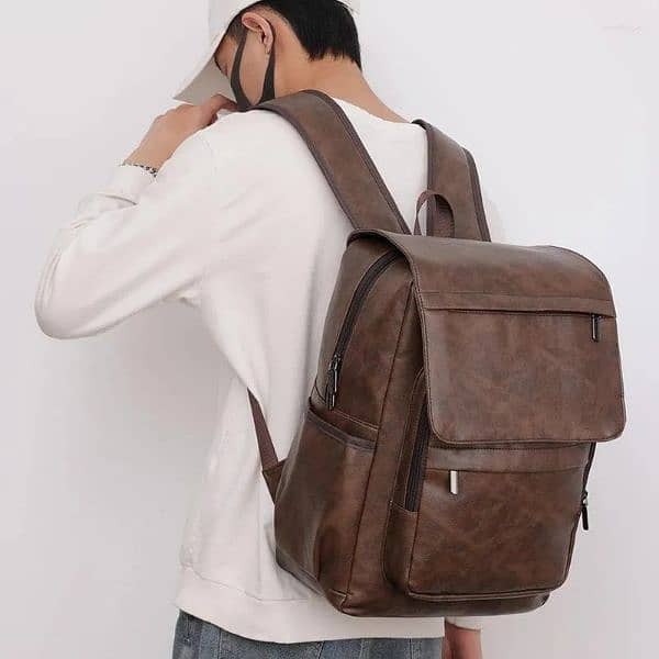 The Sledge Leather Backpack for the office, Backpack for University. 6