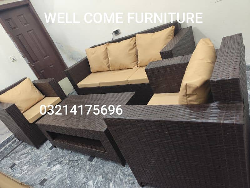 OUTDOOR GARDEN RATTAN UPVC FURNITURE SOFA SET CHAIRS TABLE UMBRELLA 0