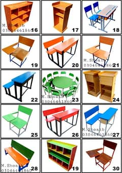 School furniture for sale  | Doul desk | Table, bench| Study chair