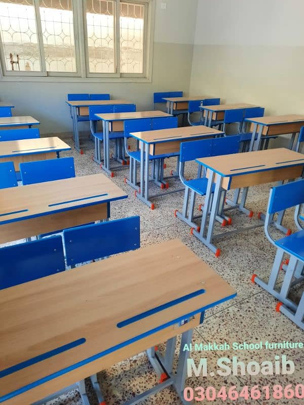 School furniture for sale  | Doul desk | Table, bench| Study chair 1