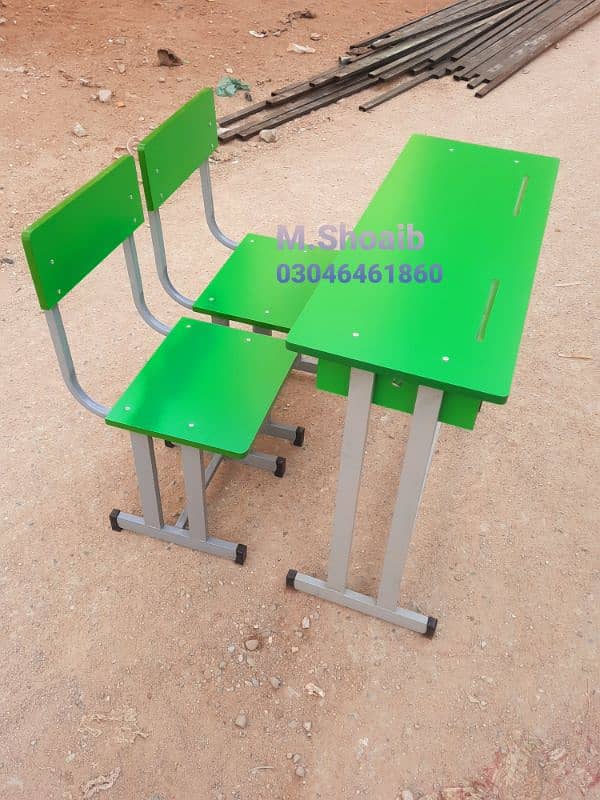 School furniture for sale  | Doul desk | Table, bench| Study chair 17