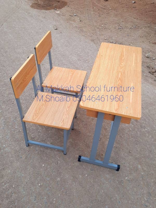 School furniture for sale  | Doul desk | Table, bench| Study chair 18