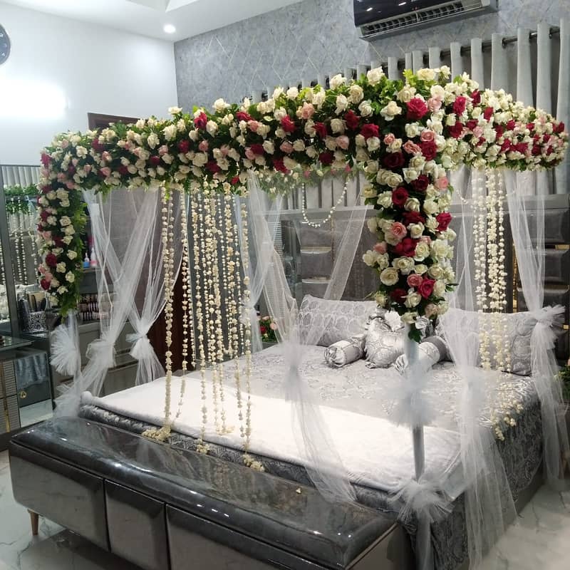 Nikkah decoration/barat decor/mehndi decor/event decoration/car decor 15