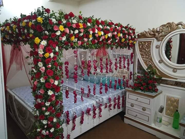 Nikkah decoration/barat decor/mehndi decor/event decoration/car decor 18