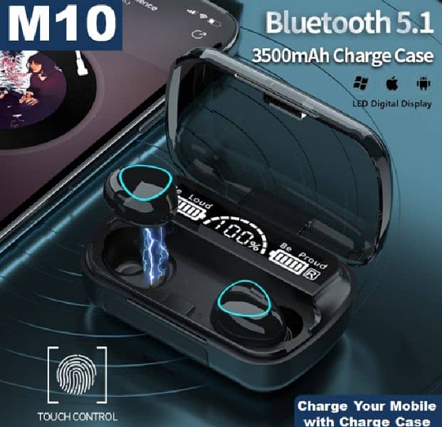 Original M10 and Mini Bluetooth Ear Buds 0