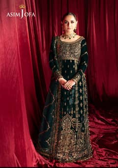 Asim Jofa Velvet Dress