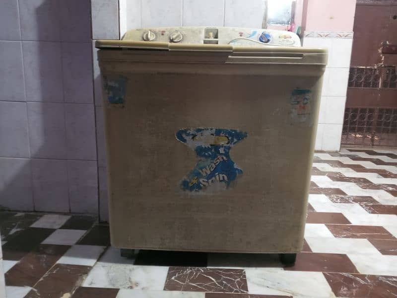 super Asia Washing machine with dryer mgar dryer ki motor kharab ha 0