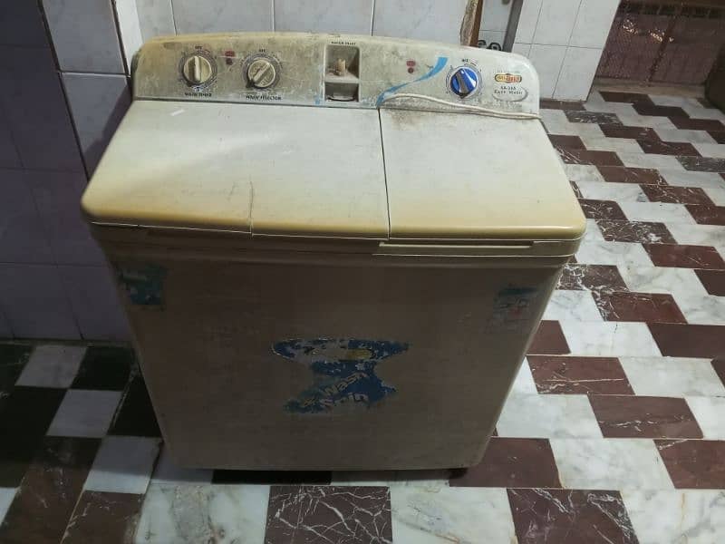 super Asia Washing machine with dryer mgar dryer ki motor kharab ha 1