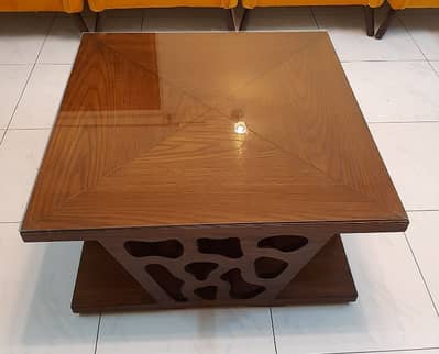 Center Table with glass top