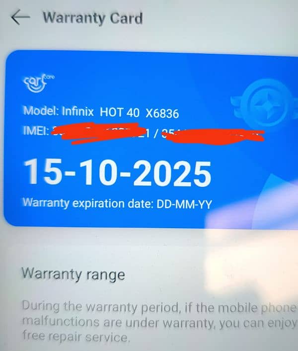 Infinix Hot 40 (8+8/256) Gb 9 se 10 month warranty 5