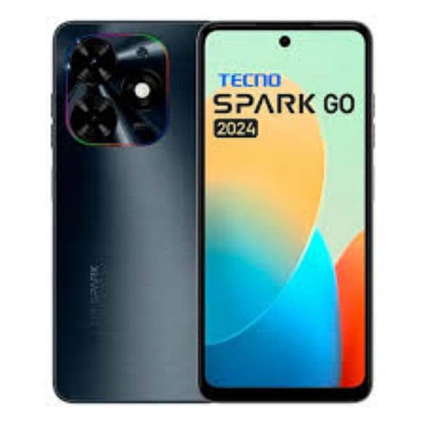 Techno Spark Go 2024 4Gb 64Gb storage With Box And Charger 0