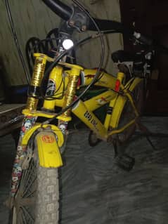 used cycle with light and battery