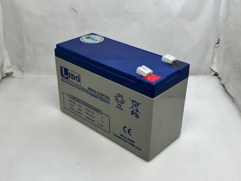 Lido 7ah dry battery 1