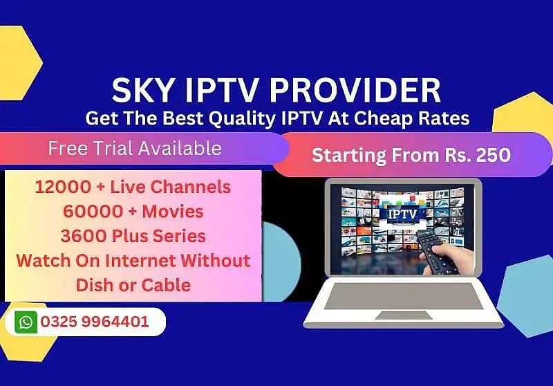 Sky IPTV PROVIDER FULL HD CHANNELS, MOVIES, SERIES WITHOUT FREEZING 0