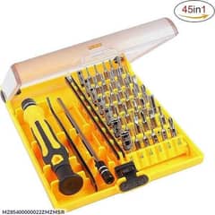 45 pcs  stainless steel Screwdriver set - practical tools in yellow