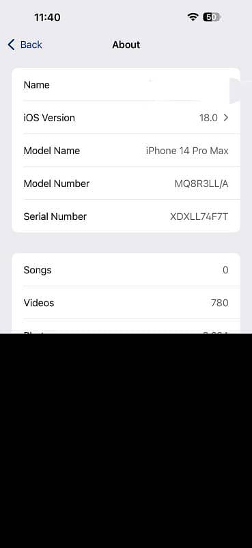 I phone 14 Pro max JV with box 7