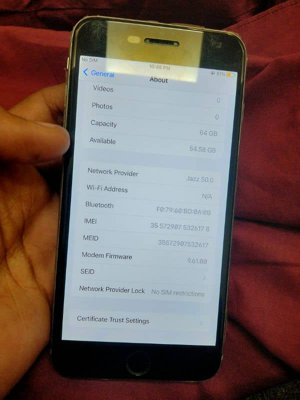 i phone 6s plus pta prove 64GB exchange posible 0