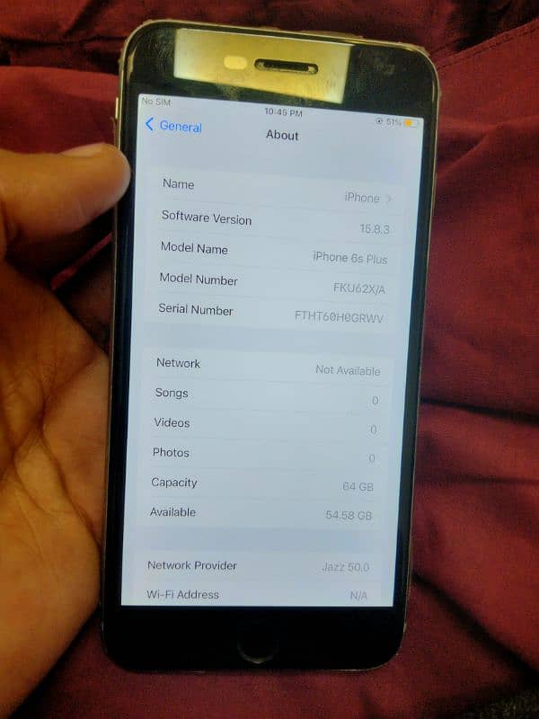 i phone 6s plus pta prove 64GB exchange posible 1