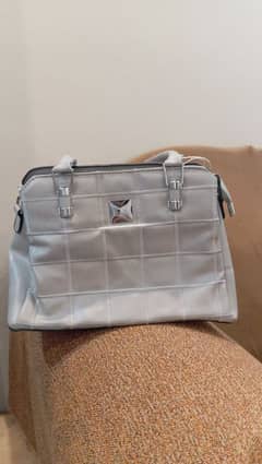 Grey hand bag