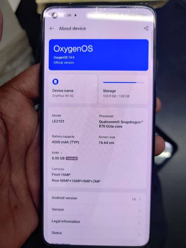 OnePlus 9R 8gb 128gb 2