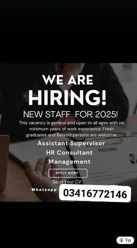 we are hiring mail and female staff for office in Islamabad 0