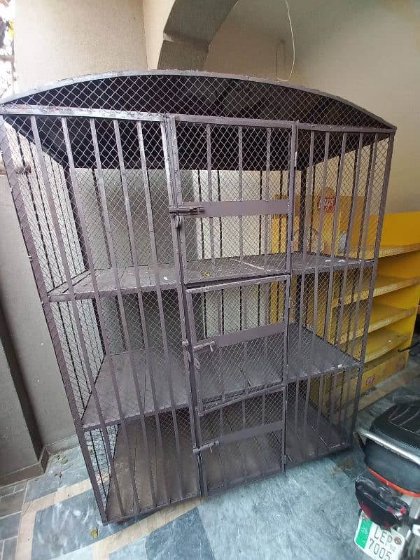 Brand new angle cage 3 portion with lock tyres [All kind of birds] 5