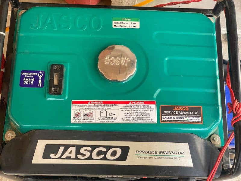 Jasko 2.5 KVA Generator New 7