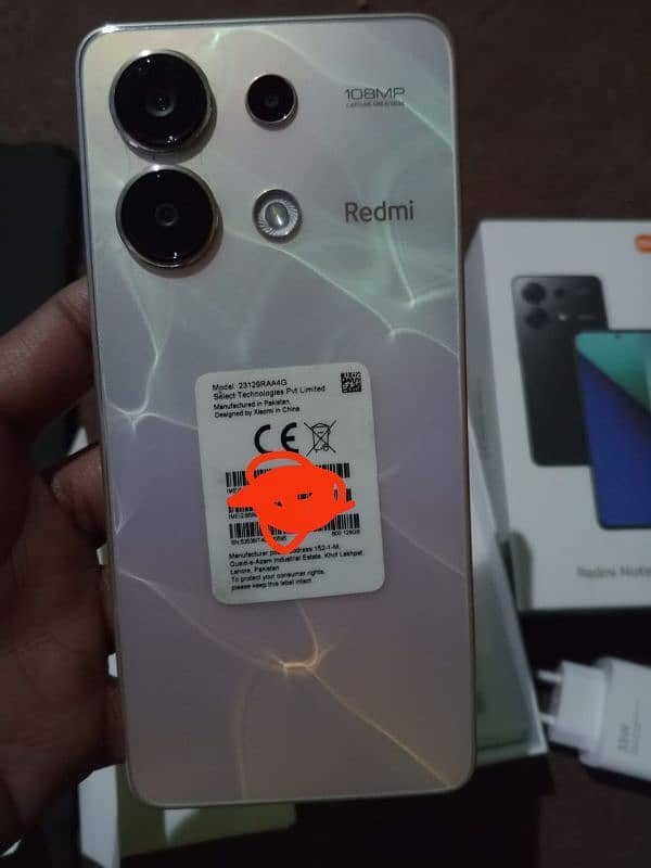 redmi note 13 full box 10 maha warnty 8/128 1