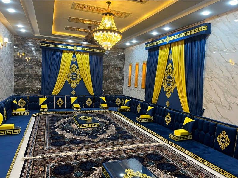 Arabic MajLis Sofa /Arabi Majlis | Saudi Majlis | Hujra Bethak | Sofa. 4